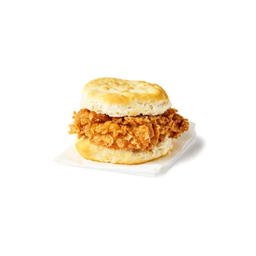 Chicken Biscuit - Crispy chicken on a warm biscuit.